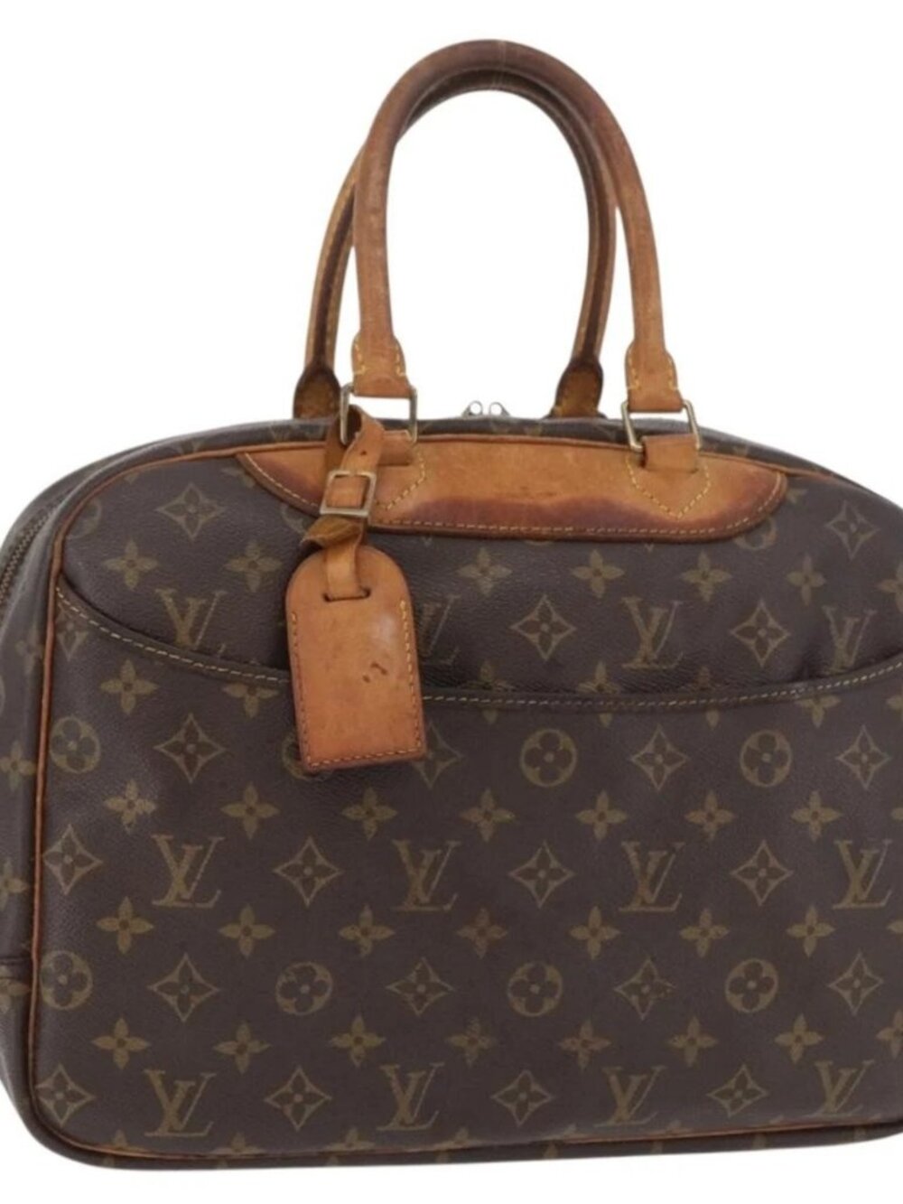 LOUIS VUITTON Monogram Deauville Hand Bag M47270 LV Auth 179015